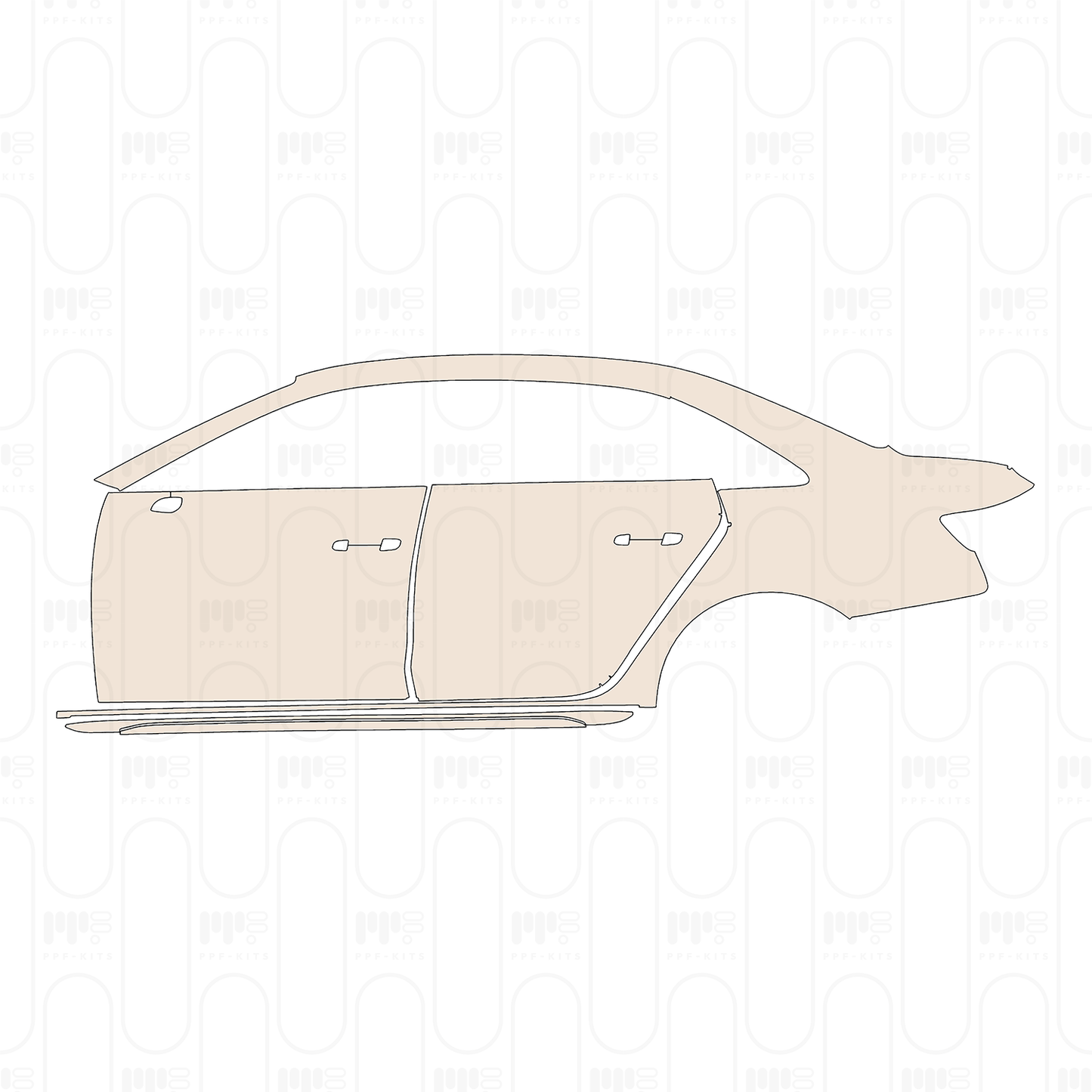 (left) Door+Side Skirt+Rear Fender