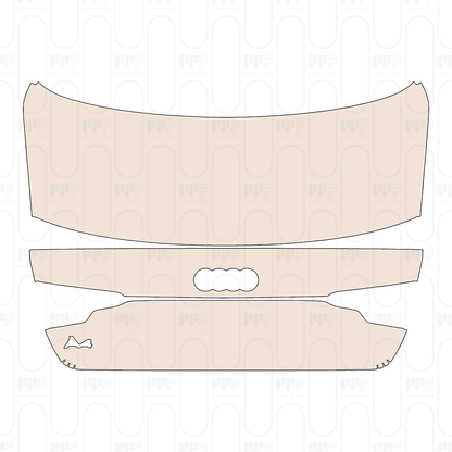 Trunk Lid without Spoiler, with "A4" Emblem