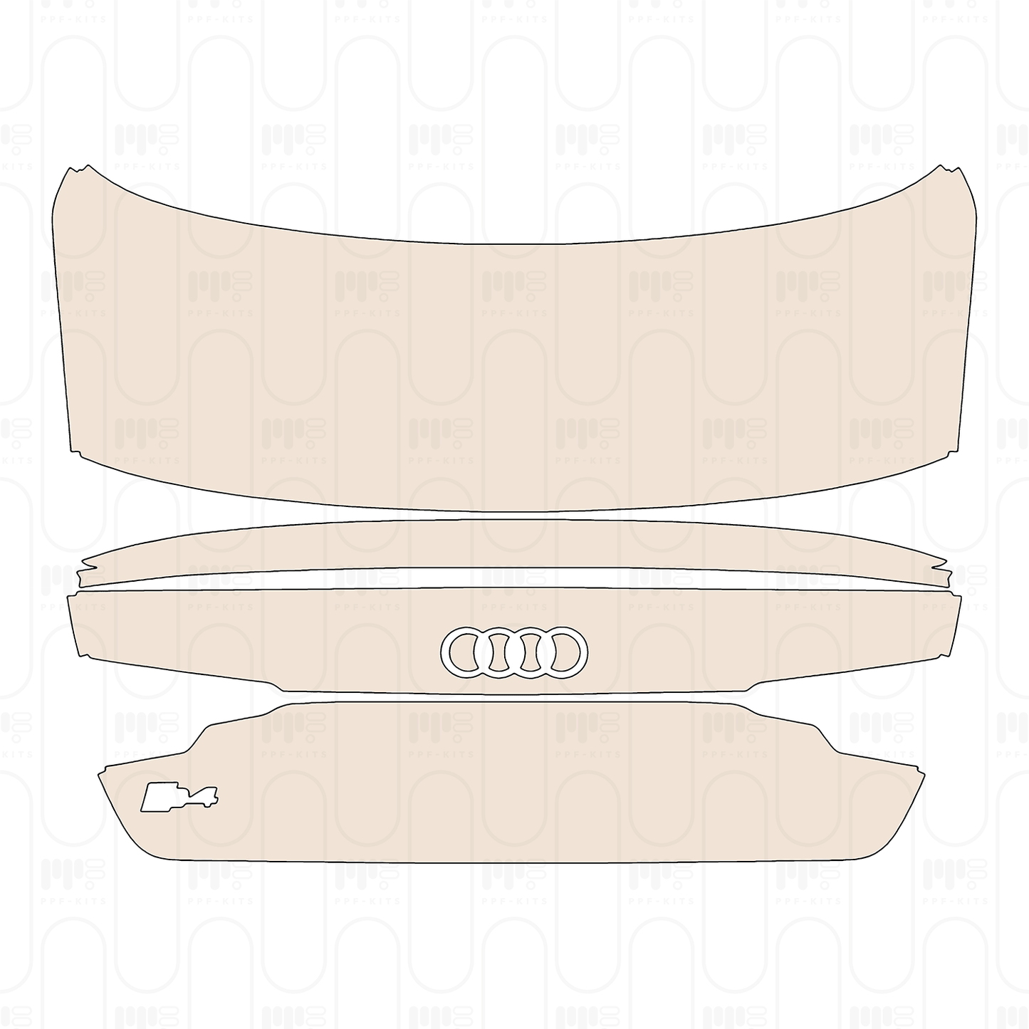 Trunk Lid with Spoiler, with "S4" Emblem