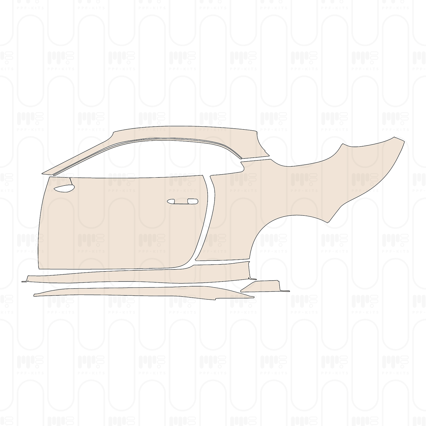 (left) Door+Rear Fender+Side Skirt