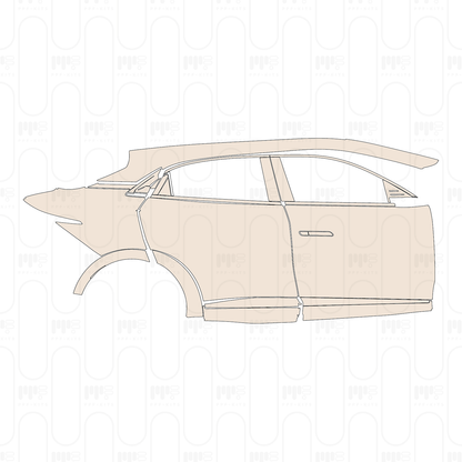 (right) Door+Rear Fender+Side Skirt