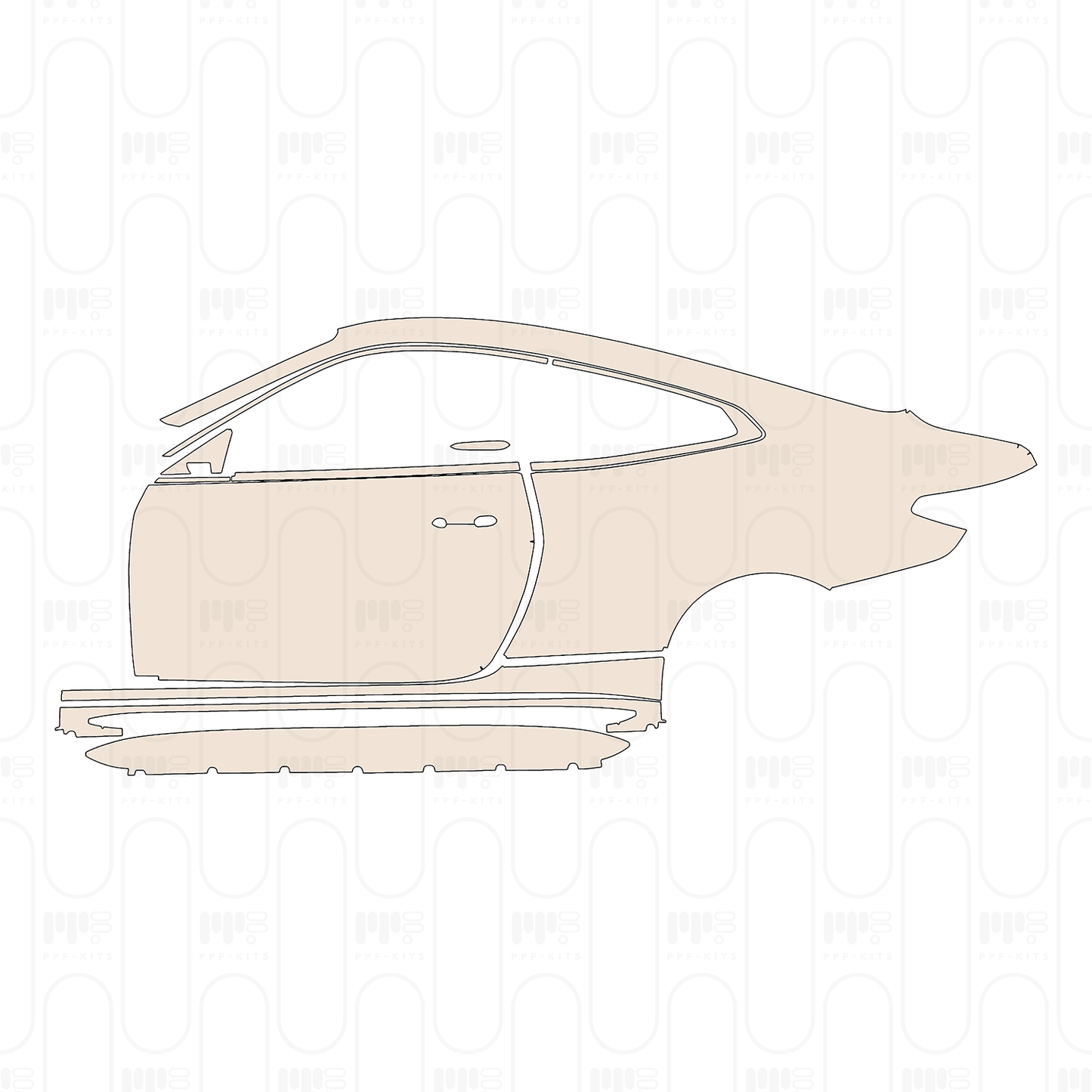 (left) Door+Side Skirt+Rear Fender