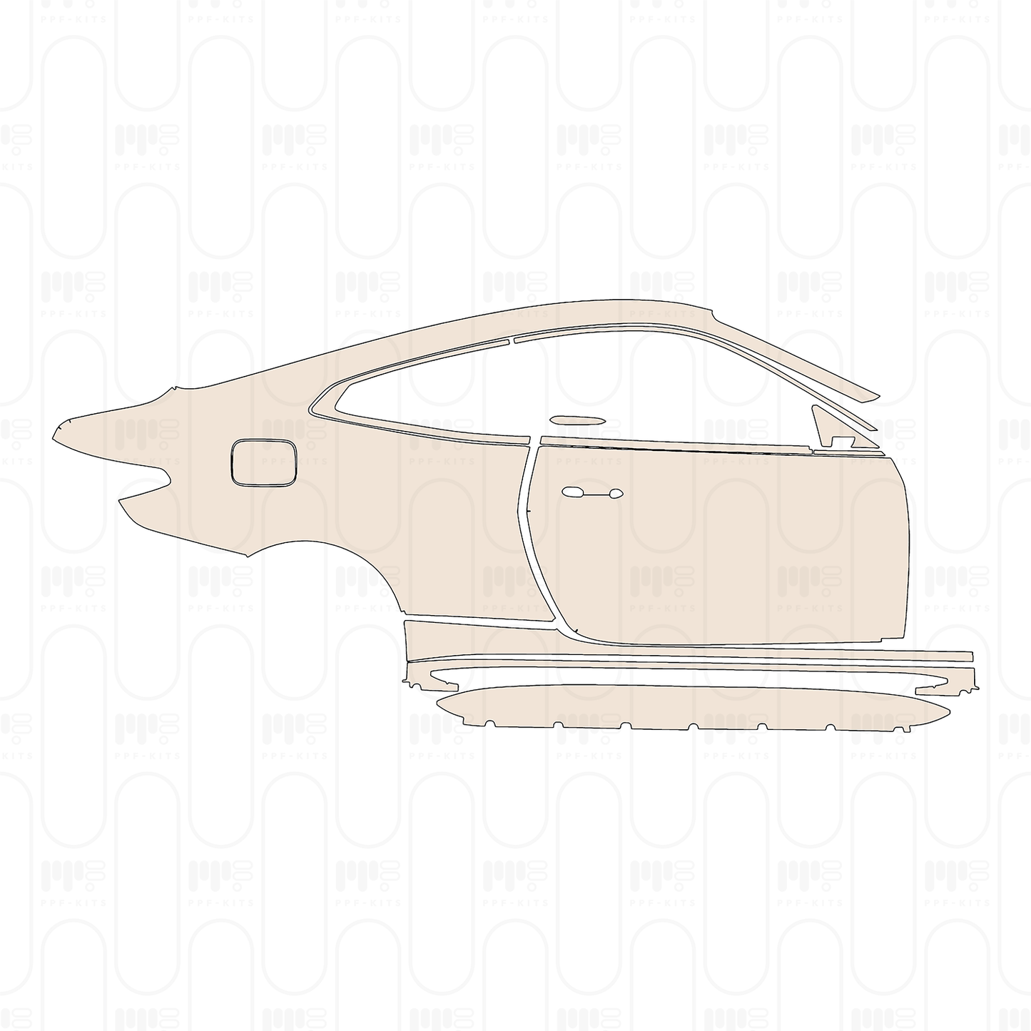 (right) Door+Side Skirt+Rear Fender