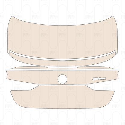 Trunk Lid with "M4 CS" Emblem