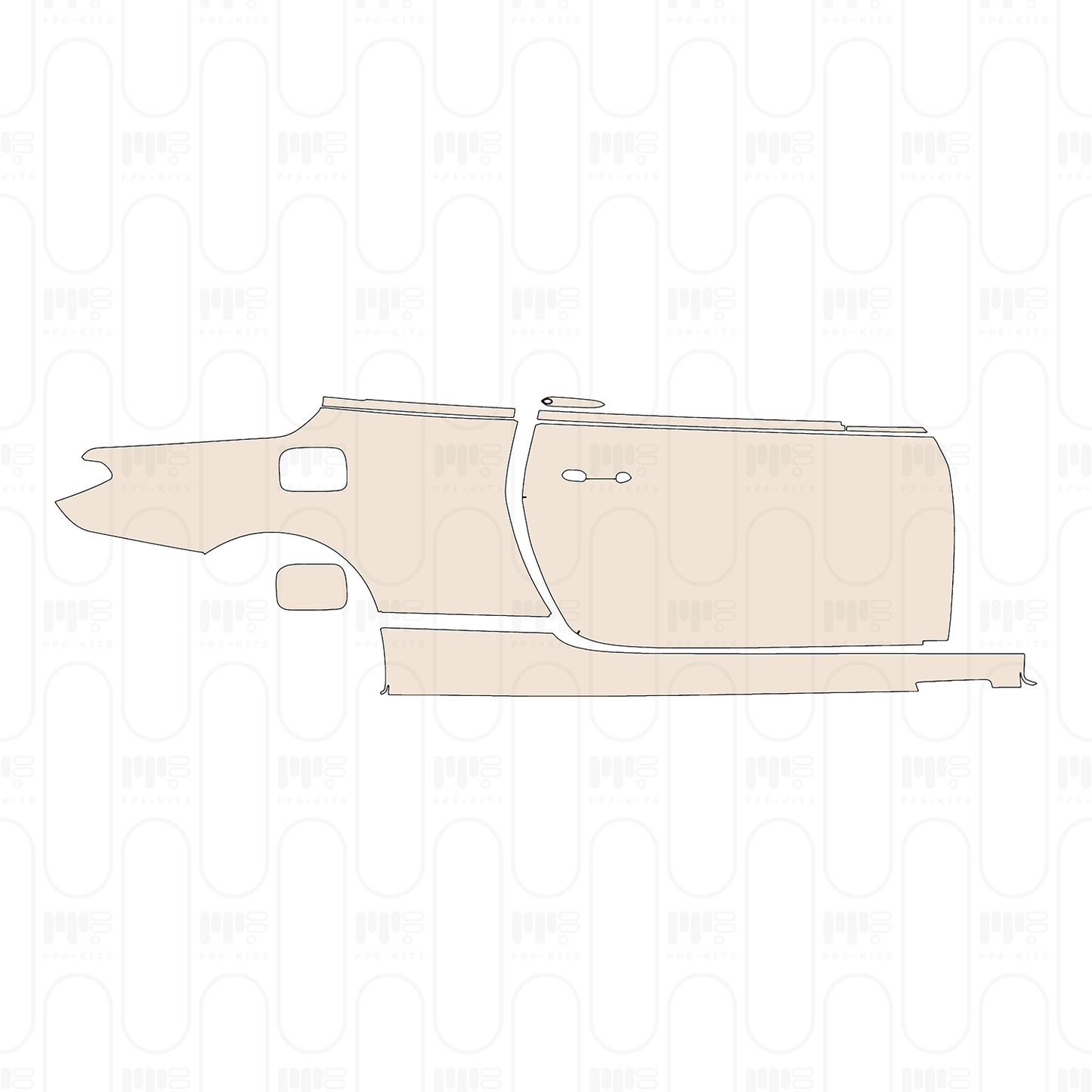 (right) Door+Side Skirt+Rear Fender