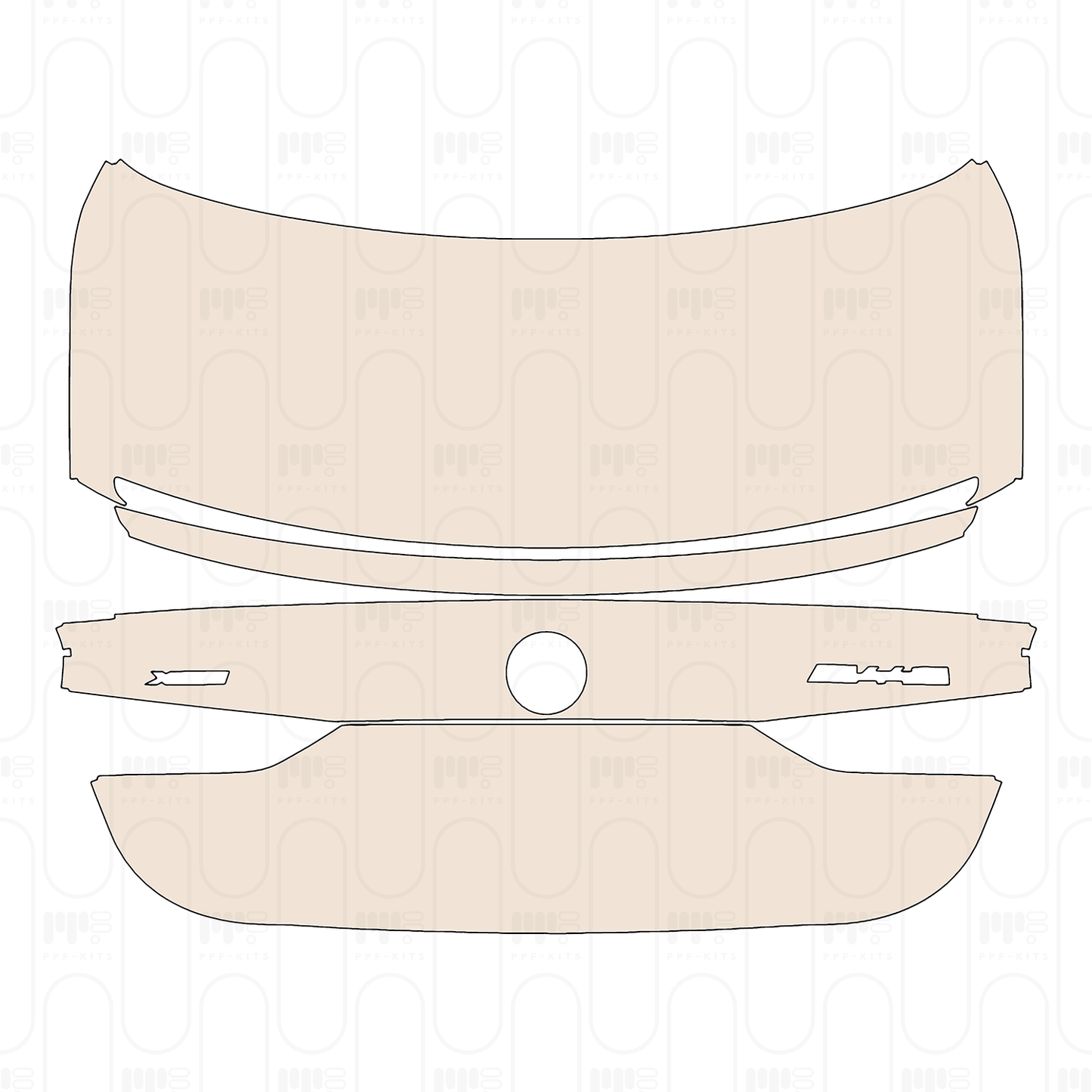 Trunk Lid with "Xdrive" & "M440i" Emblems