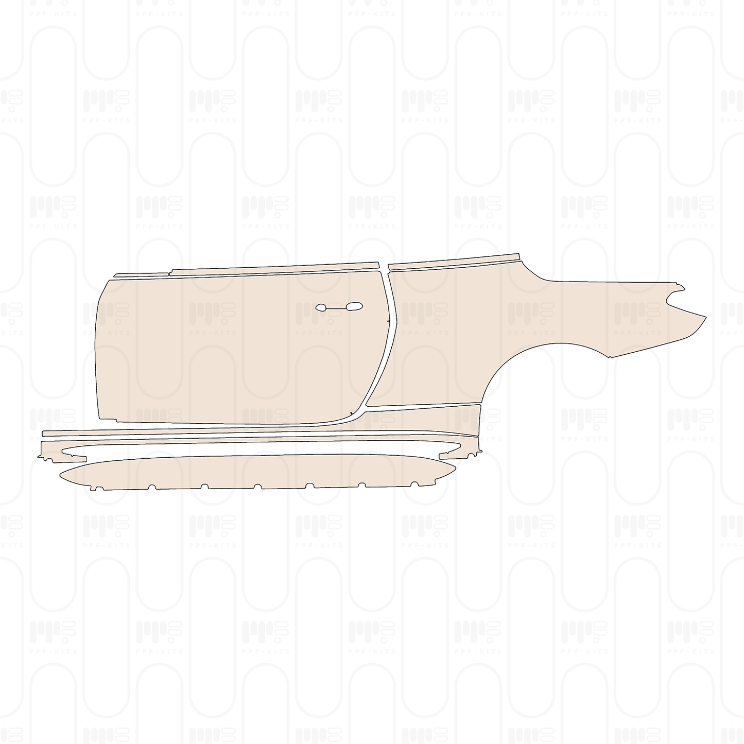 (left) Door+Rear Fender+Side Skirt