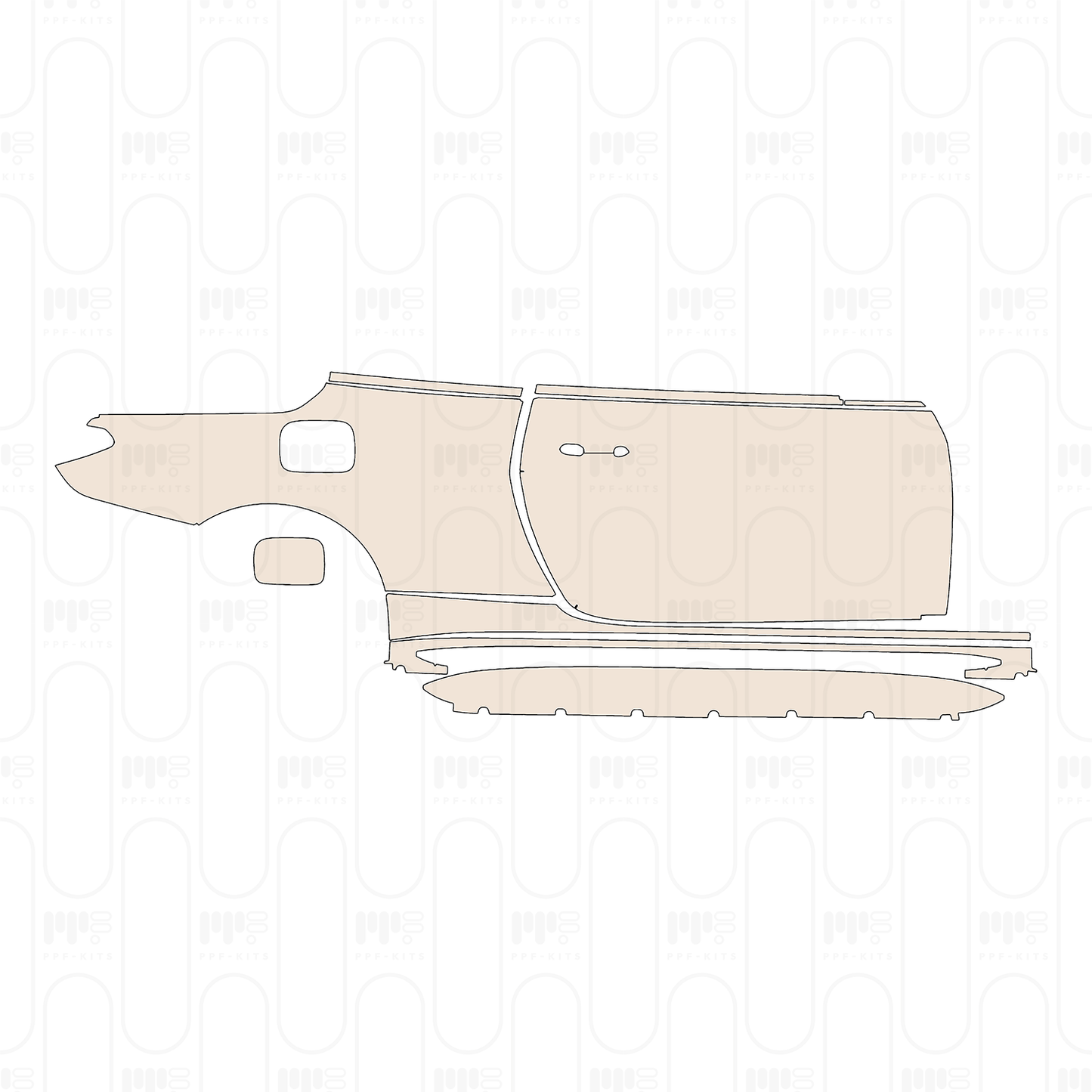 (right) Door+Rear Fender+Side Skirt