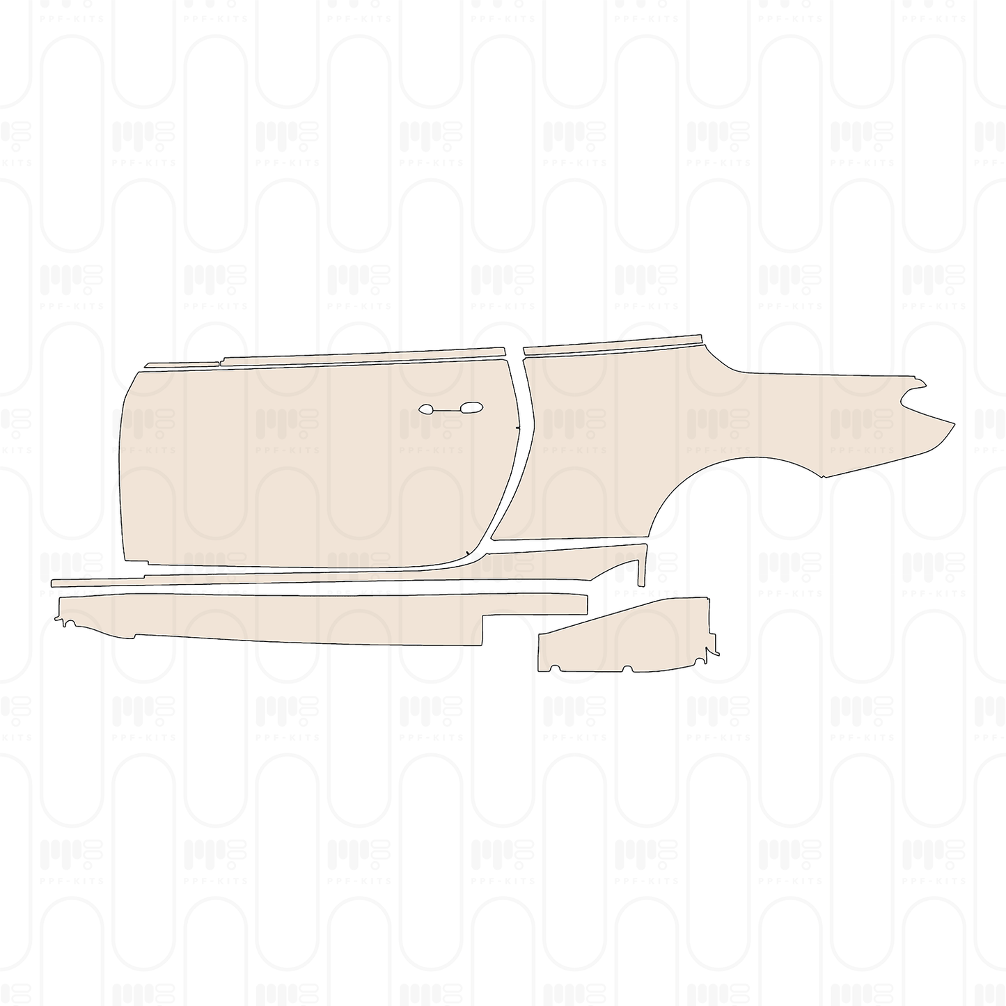 (left) Door+Rear Fender+Side Skirt with M Performance Package