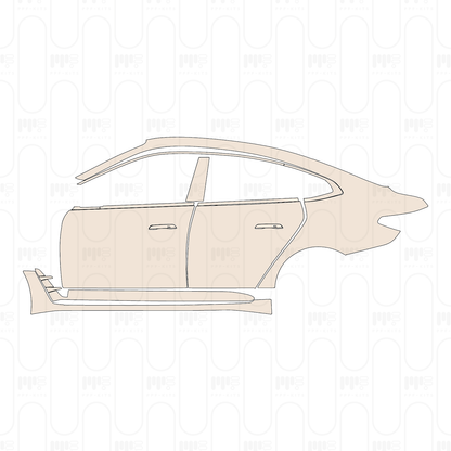(left) Door+Side Skirt+Rear Fender