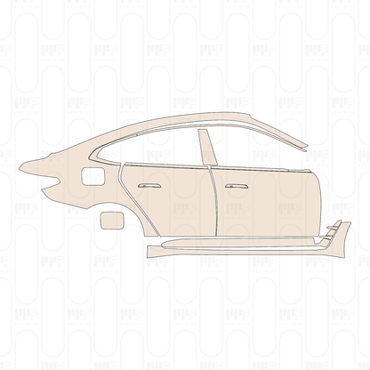 (right) Door+Side Skirt+Rear Fender