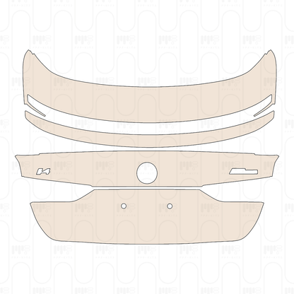 Trunk Lid with "i4" & "M50" Emblems, with Spoiler
