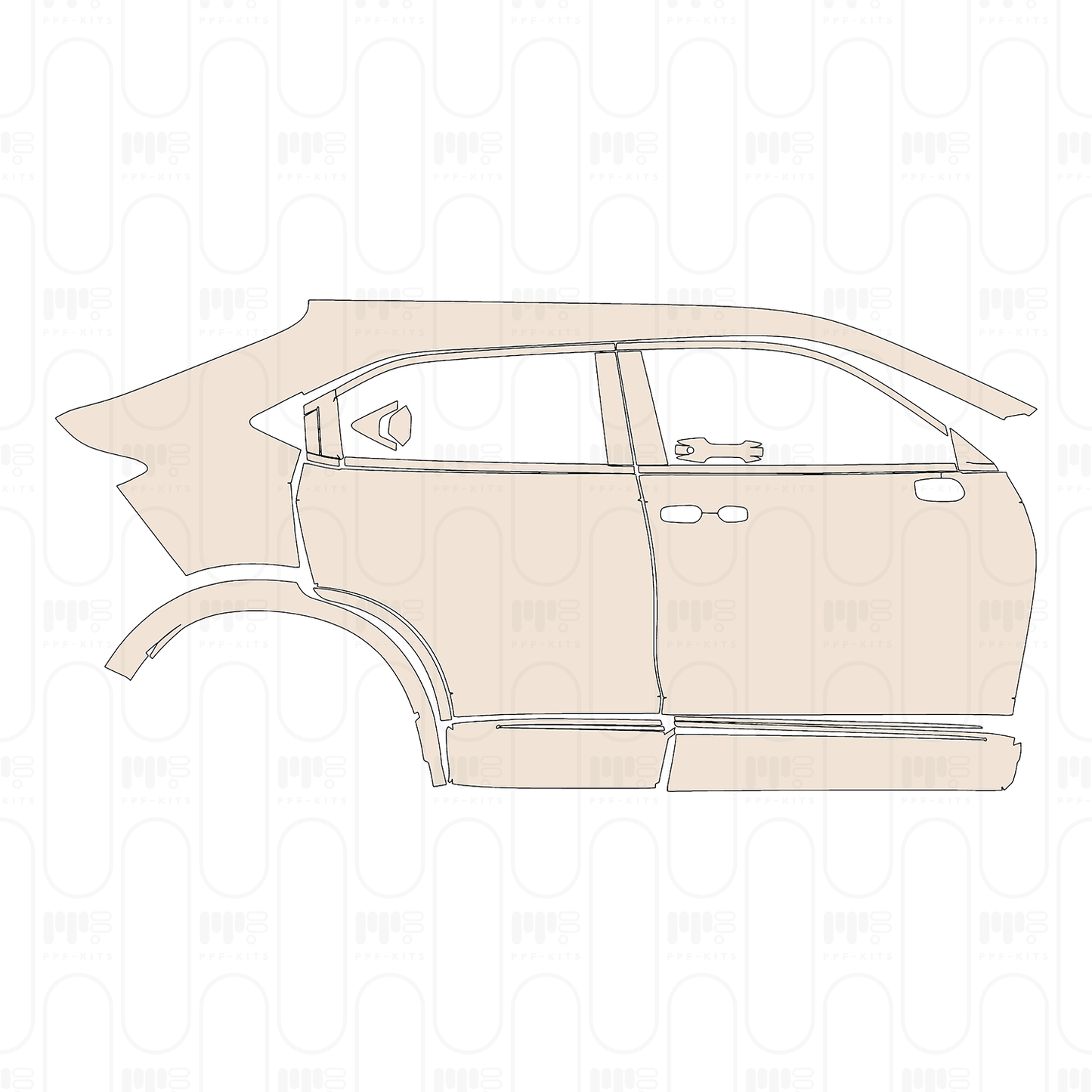 (right) Door+Rear Fender+Side Skirt