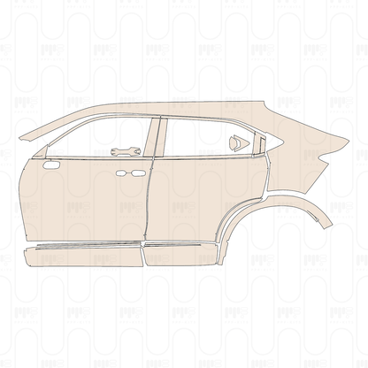(left) Door+Rear Fender+Side Skirt