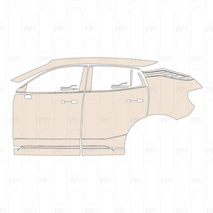(left) Door+Side Skirt+Rear Fender