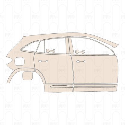 (right) Door+Side Skirt+Rear Fender