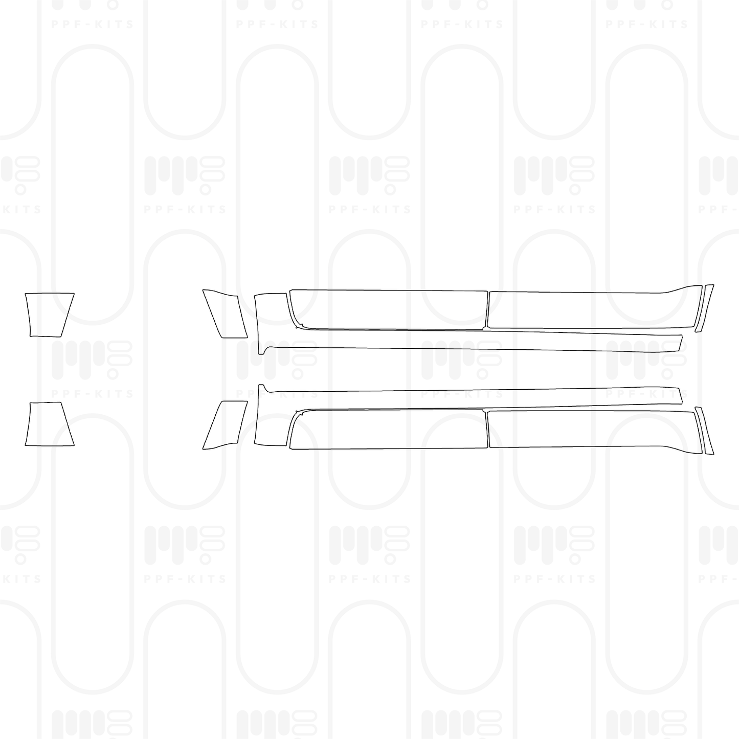 PPF prédécoupé RAM Trucks 1500 Crew Cab RHO 2025