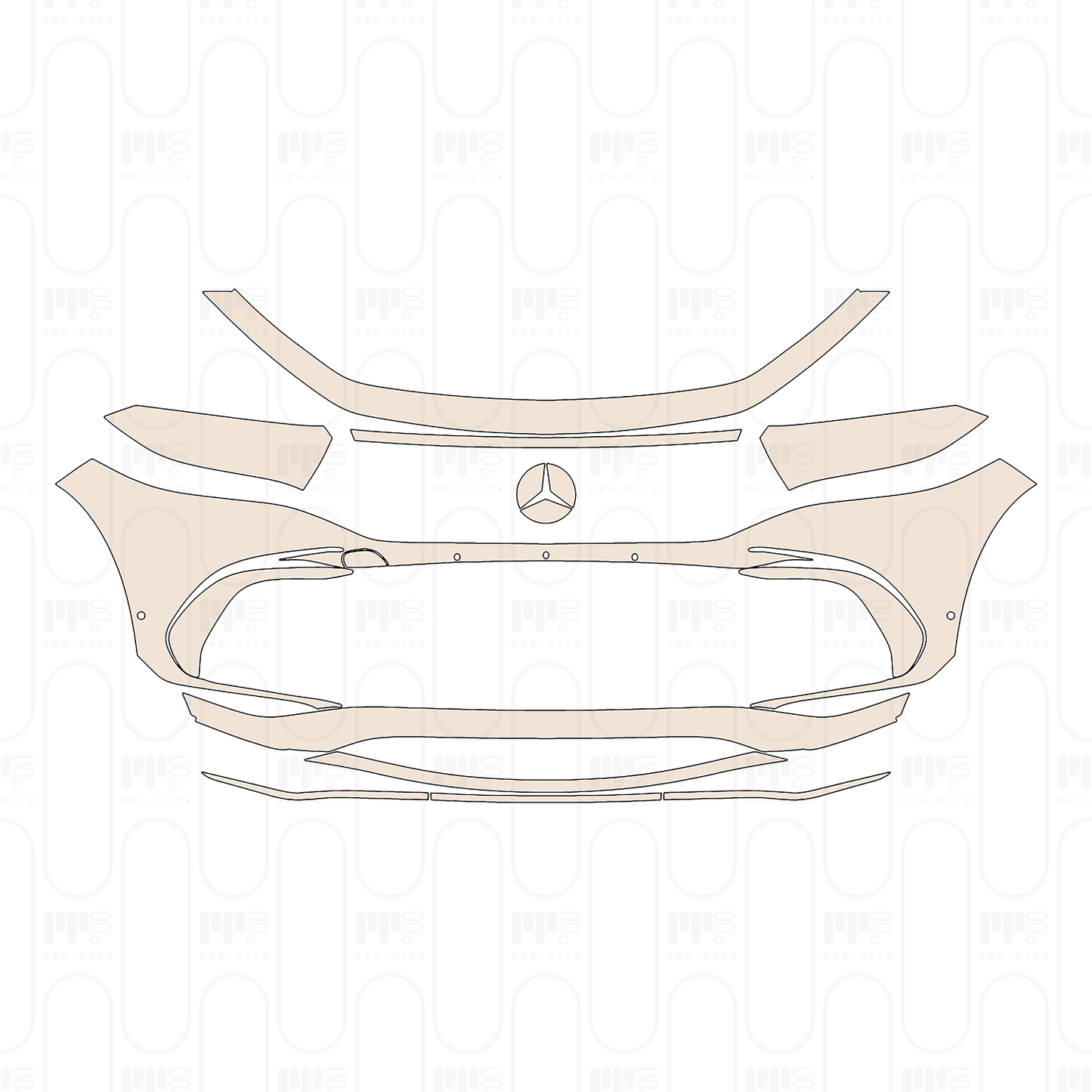 Bumper+Headlamp with 2 PDC (Parking Sensors)