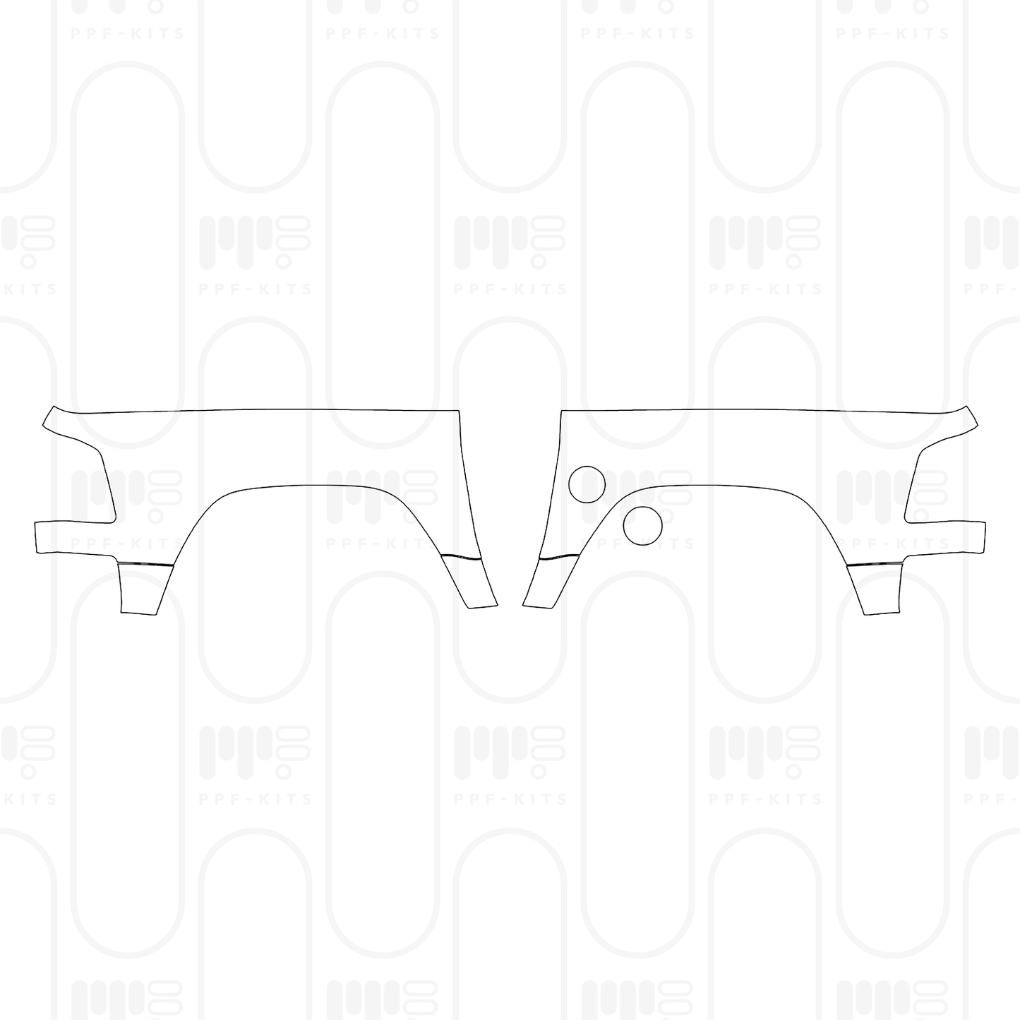 PPF prédécoupé RAM Trucks 1500 Crew Cab RHO 2025