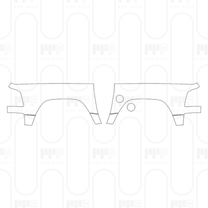 PPF prédécoupé RAM Trucks 1500 Crew Cab RHO 2025