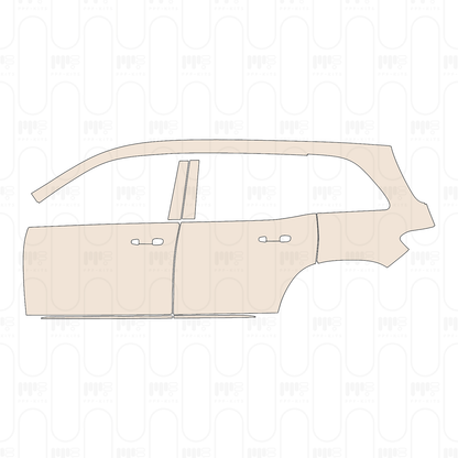 (left) Door+Side Skirt+Rear Fender