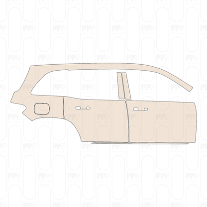 (right) Door+Side Skirt+Rear Fender