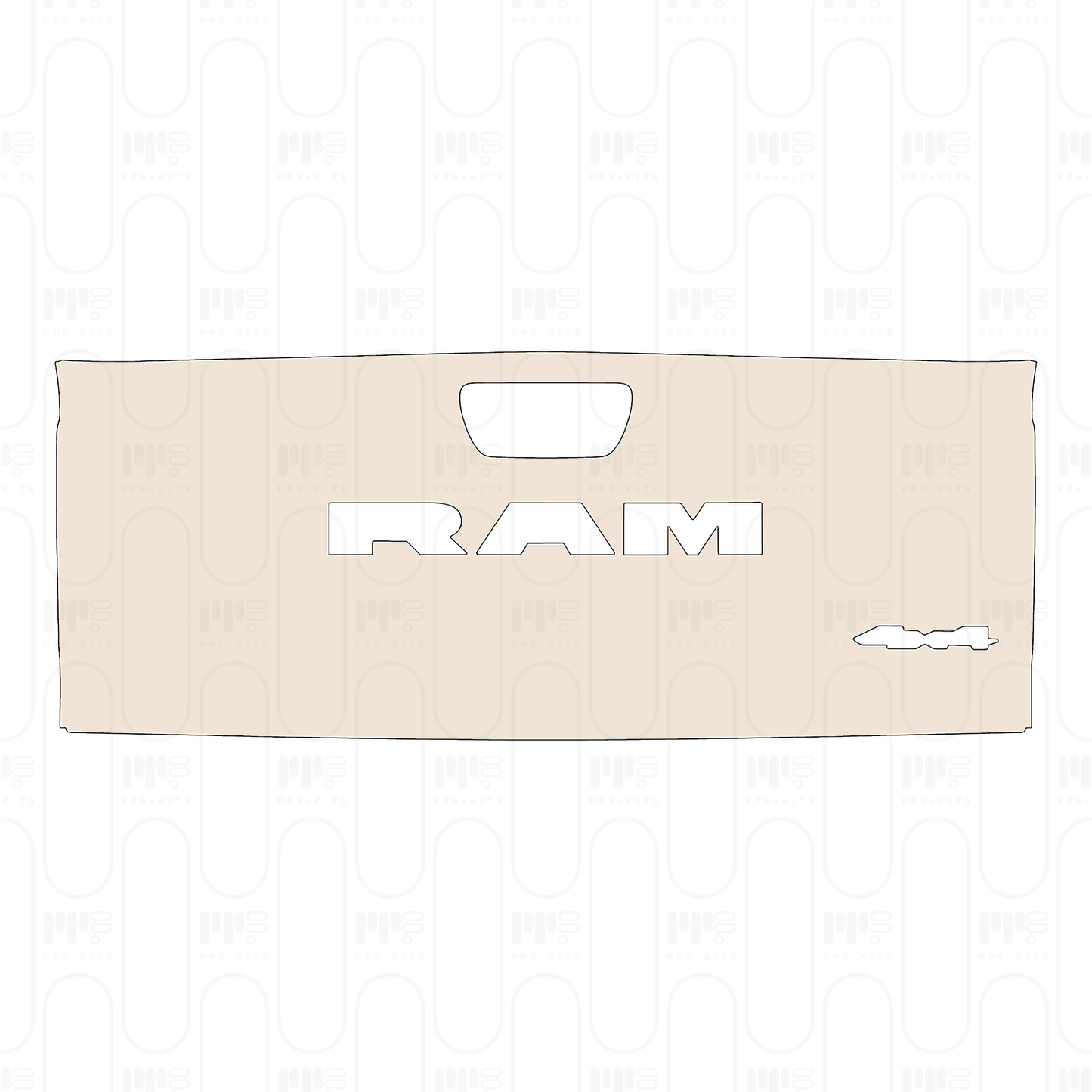 PPF prédécoupé RAM Trucks 1500 Crew Cab Tradesman 2025
