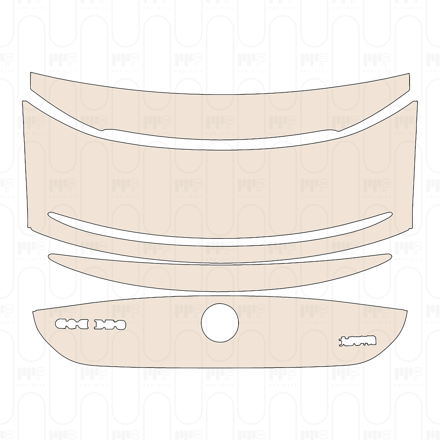Trunk Lid with "EQE 350" & "Beijing Benz" Emblems