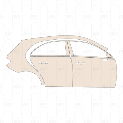 (right) Door+B-Pillar+Rear Fender