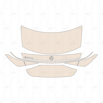 Trunk Lid without license trim , with "S450L" Emblem