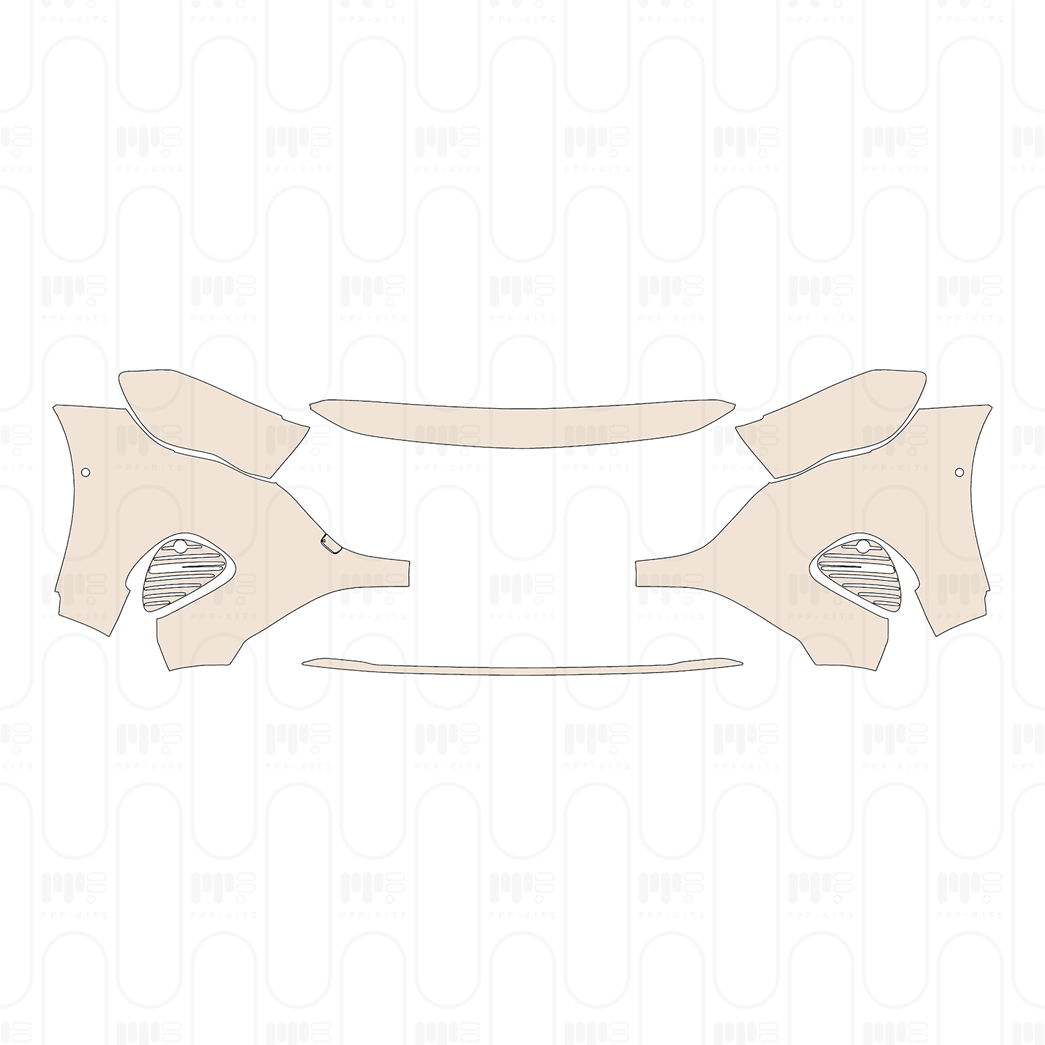 Bumper+Headlamp with 2 PDC (Parking Sensors)