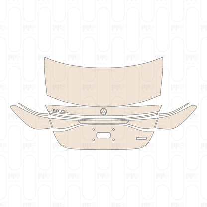 Trunk Lid with "E300L" & "Beijing Benz" Emblems