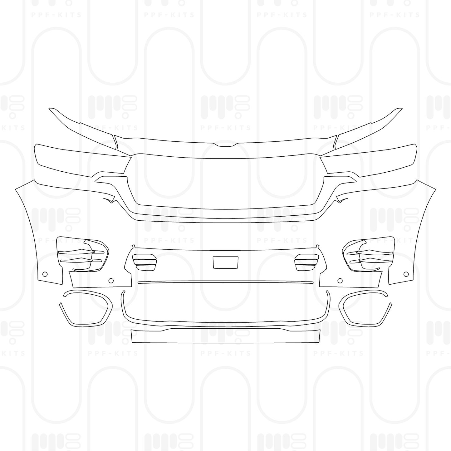 PPF prédécoupé RAM Trucks 1500 Crew Cab Tungsten 2025