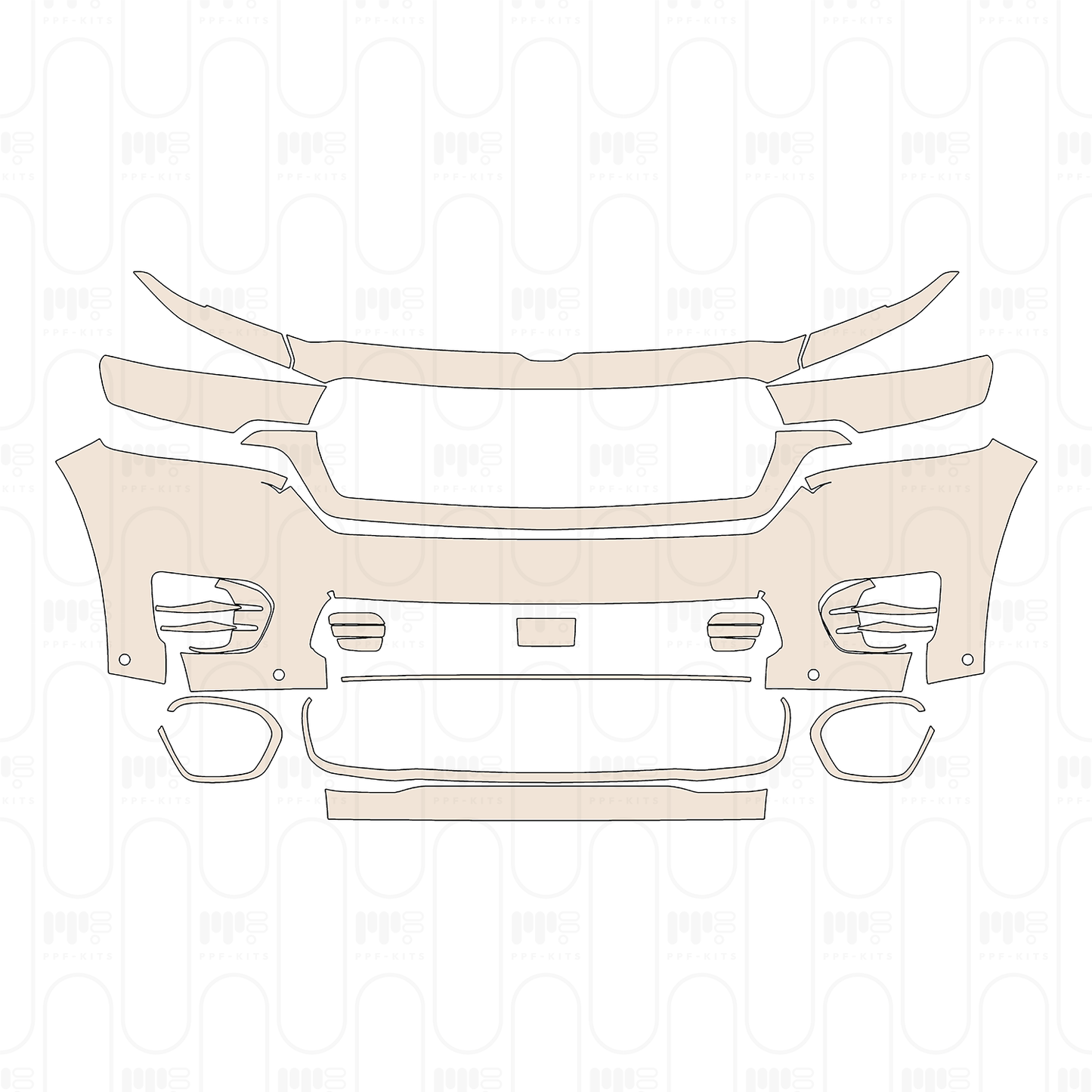 PPF prédécoupé RAM Trucks 1500 Crew Cab Tungsten 2026