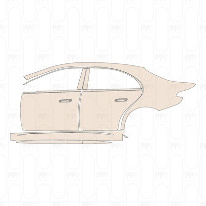 (left) Door+Side Skirt+Rear Fender