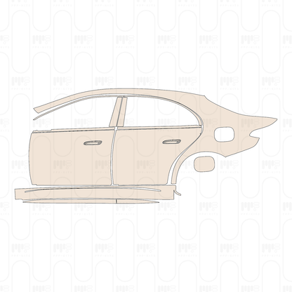 (left) Door+Side Skirt+Rear Fender with charging port on rear Fender
