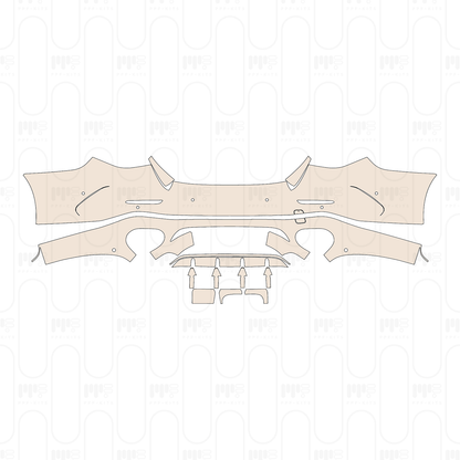 Rear Bumper with 6 PDC (Parking Sensors)