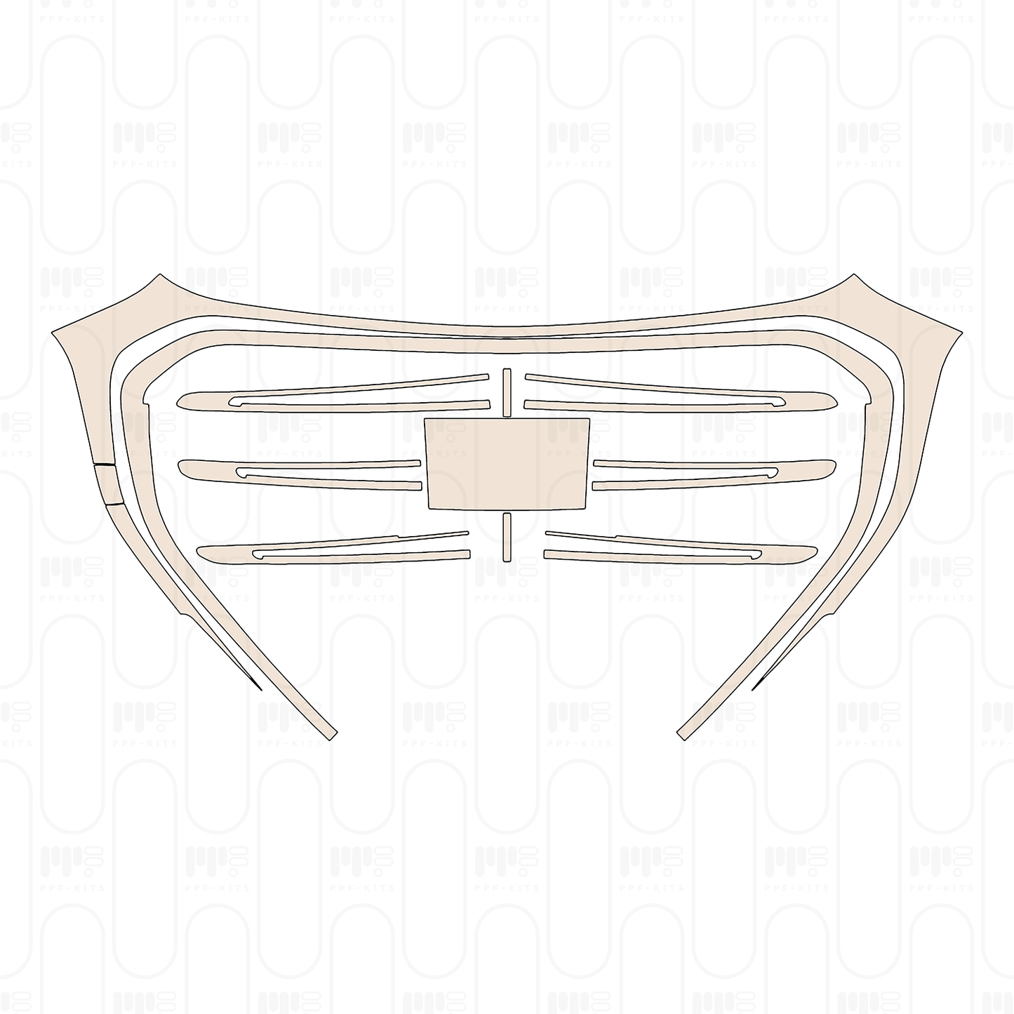 Grille for standing marker