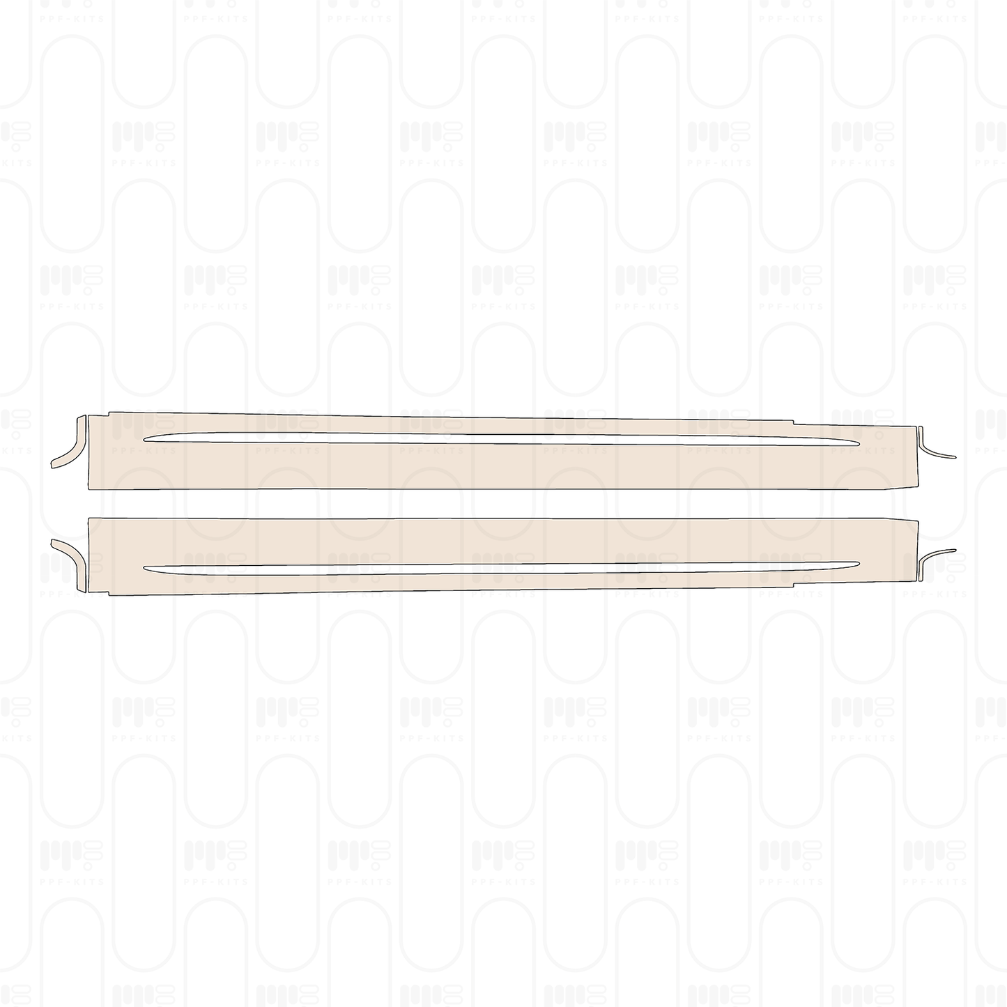 Side Skirt with chrome trim