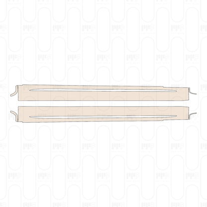 Side Skirt with chrome trim