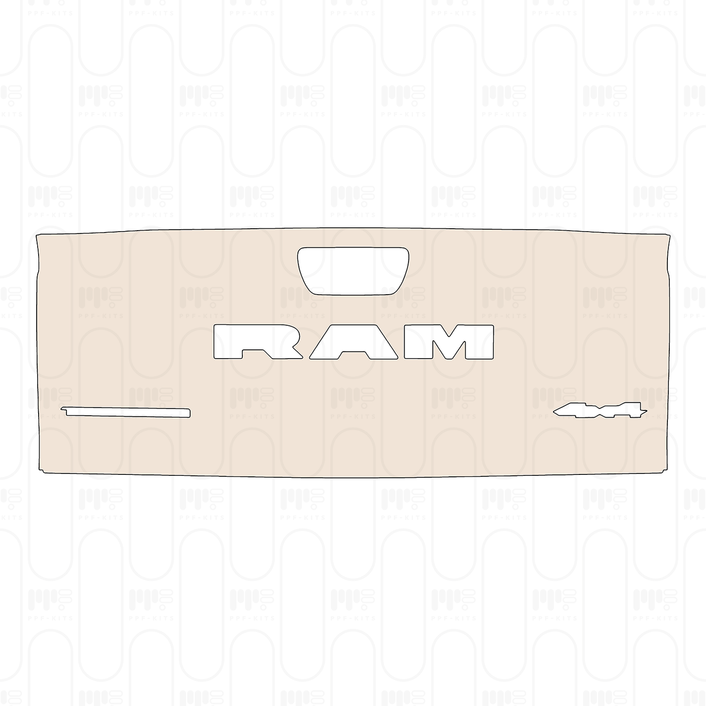 PPF prédécoupé RAM Trucks 1500 Crew Cab Tungsten 2026