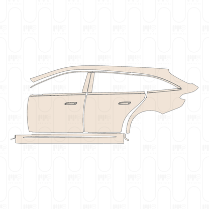 (left) Door+Side Skirt+Rear Fender