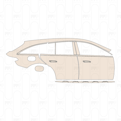 (right) Door+Side Skirt+Rear Fender
