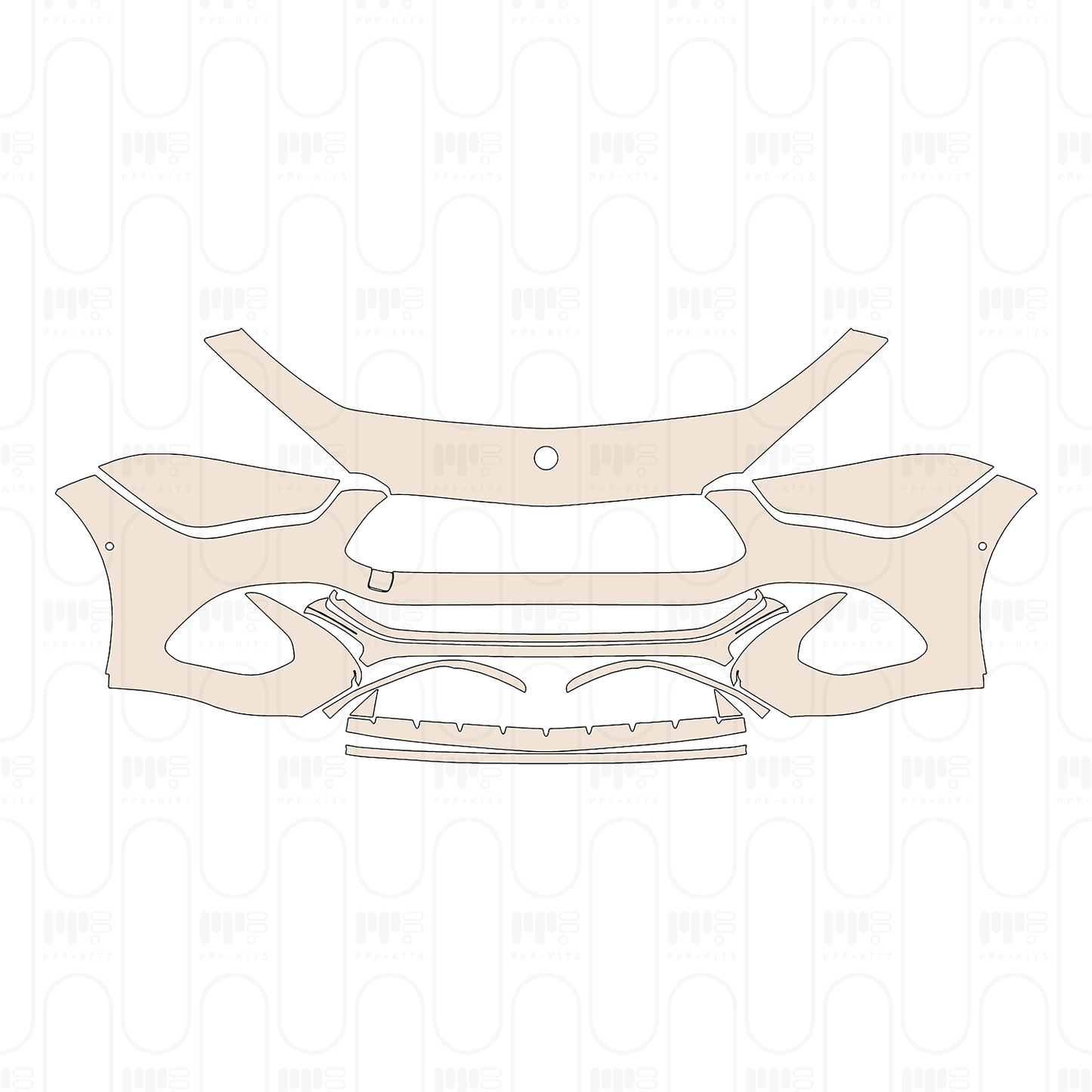 Bumper+Headlamp with 2 PDC (Parking Sensors)