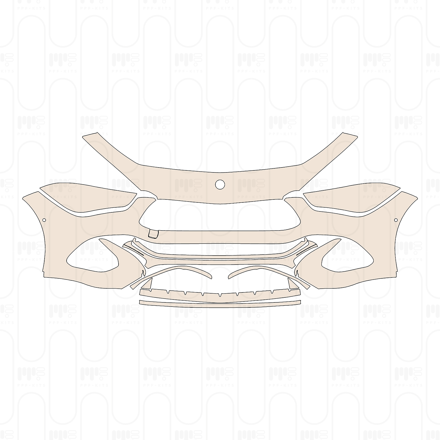 Bumper+Headlamp with 2 PDC (Parking Sensors)