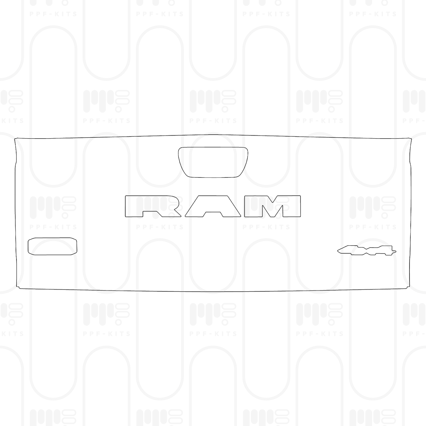 PPF prédécoupé RAM Trucks 1500 Crew Cab Limited Longhorn 2025