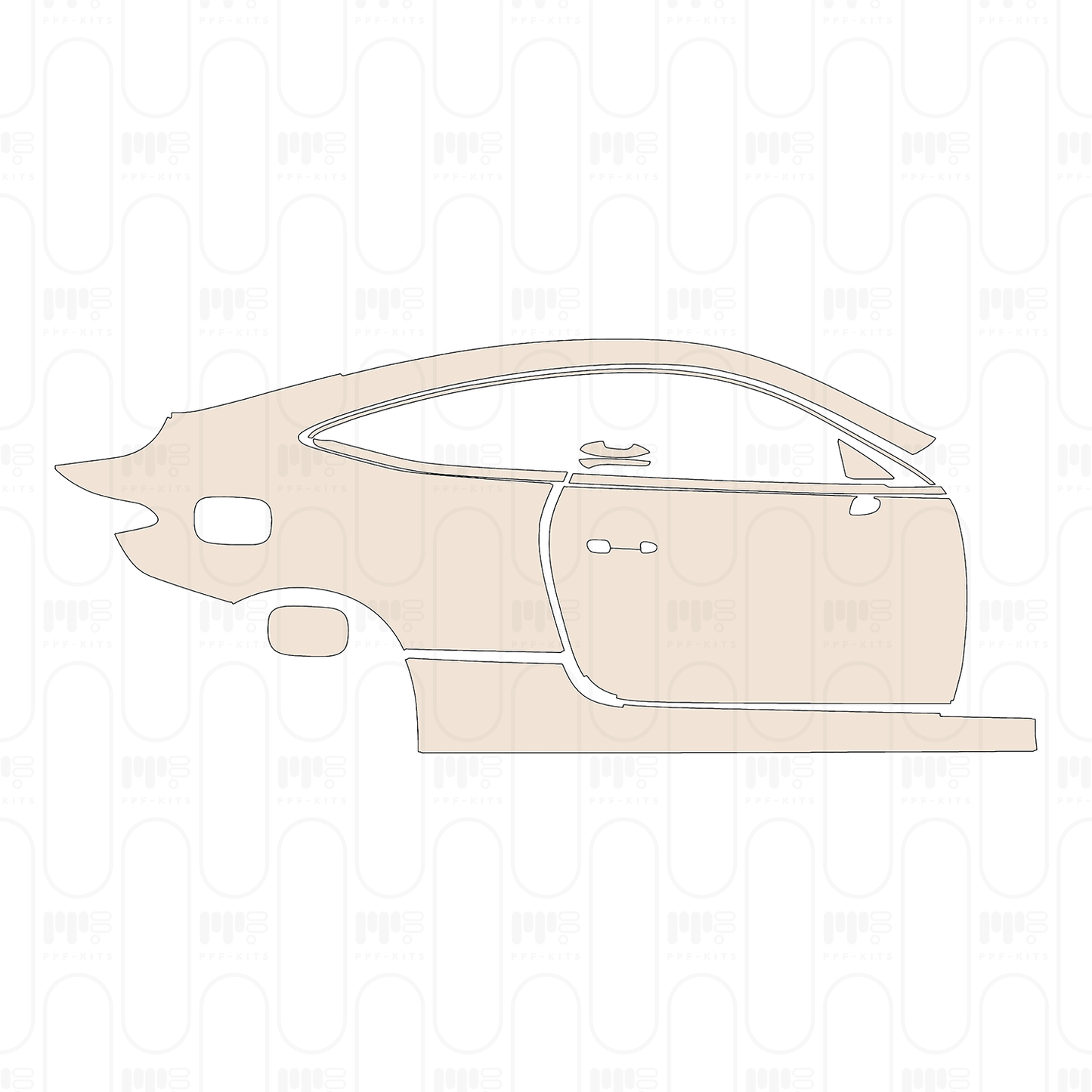 (right) Door+Side Skirt+Rear Fender