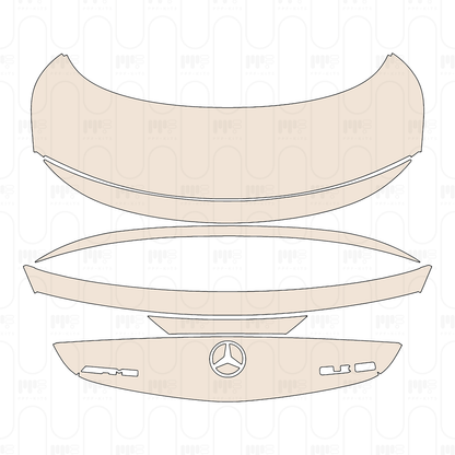 Trunk Lid with AMG performance studio Package, with "AMG" & "CLE 53" Emblems