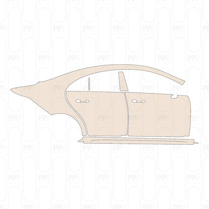 (right) Door+Side Skirt+Rear Fender