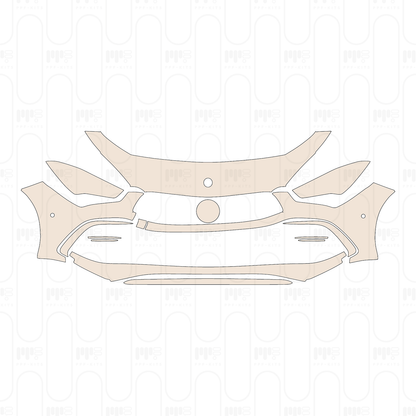 Bumper+Headlamp without Aerodynamic Package, with 2 PDC (Parking Sensors)